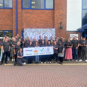 Team Widgit celebrating the B Corp journey