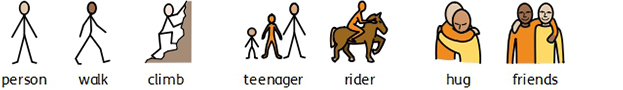 example of stick people