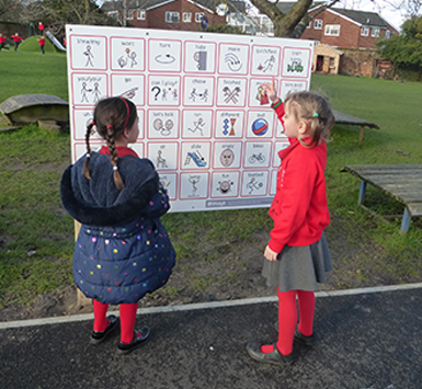 Badshot Lea School Playground Communication Board