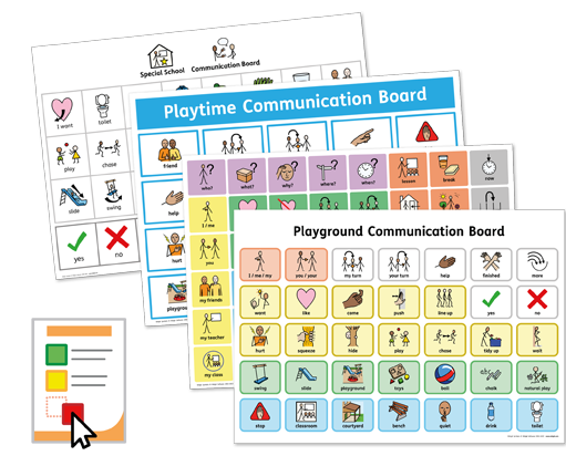 Playground Communication Board Examples