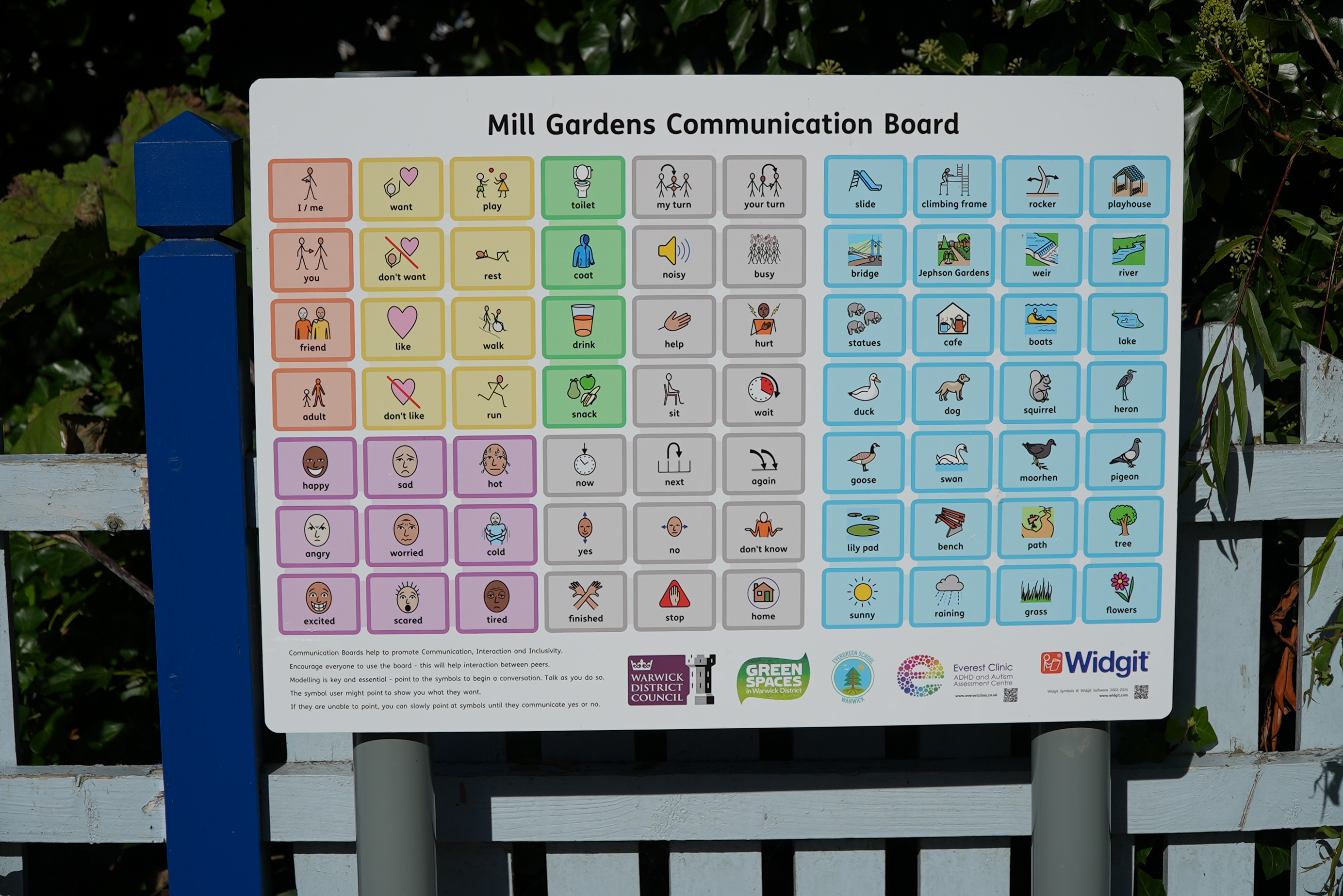 Playground boards in Warwickshire