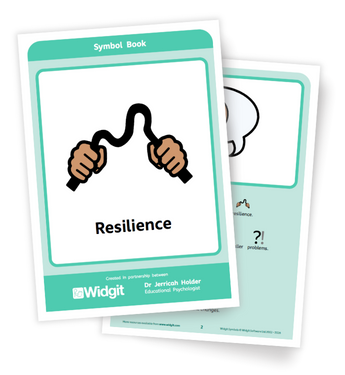Resilience symbol-supported book page 1